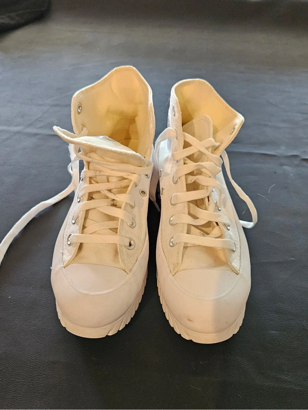 Converse Platform High Top Sneakers in Off-White